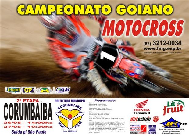 Corumbaíba recebe a 2ª etapa do Goiano do Motocross