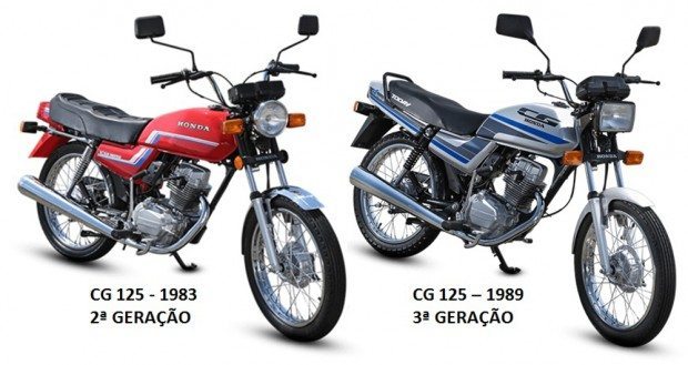 A Honda CG é fabricada desde 1976 e já está na sua 8ª geração