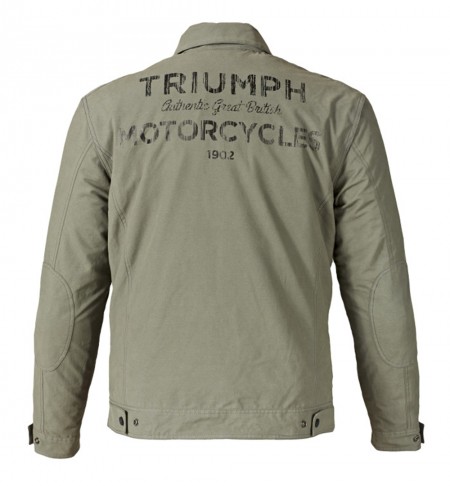 Jaqueta de Trabalho da Triumph busca equilíbrio entre pilotagem e uso casual. Conta com forros removíveis