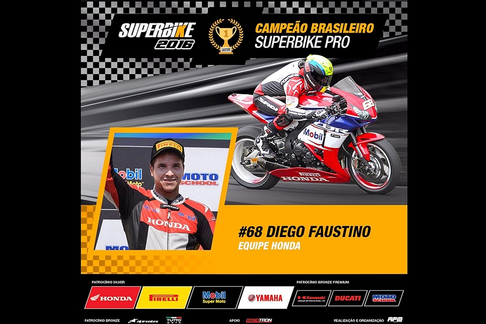 Faustino vence a corrida em Cascavel e consegue assegurar título da  SuperBike