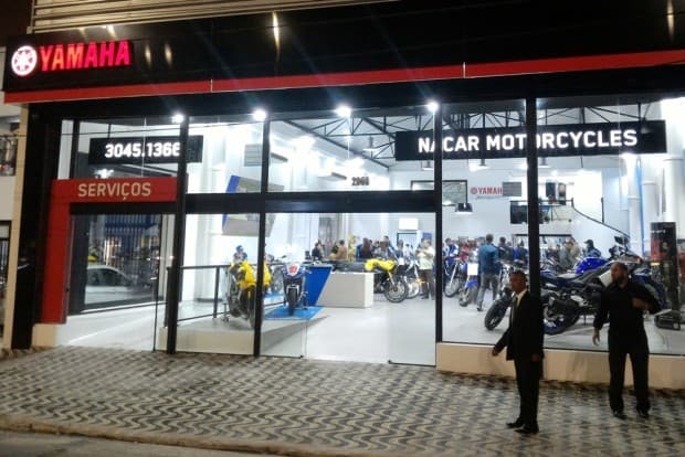 Fachada da nova concessionária Nacar Motorcycles em São Paulo