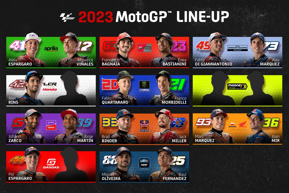 Confira a lista de campeões da MotoGP