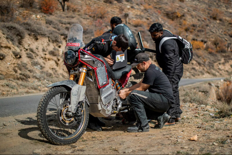 Moto elétrica Royal Enfield Himalayan Testbed