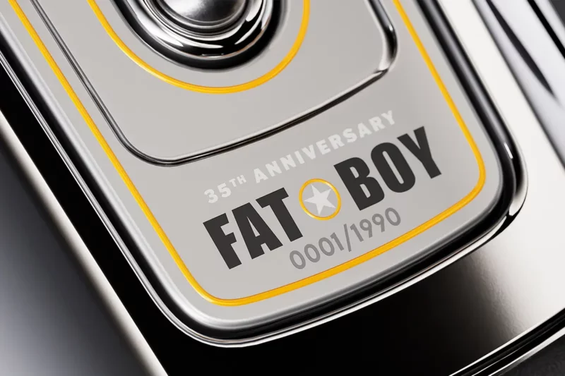 Edição comemorativa da Fat Boy: limitada a 1.990 unidades - Divulgação Edição comemorativa da Fat Boy: limitada a 1.990 unidades - Divulgação