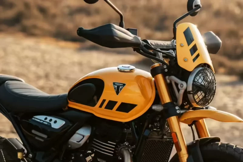 Triumph Scrambler 400 XC: para-brisa e manetes ajustáveis de série - Divulgação Triumph Scrambler 400 XC: para-brisa e manetes ajustáveis de série - Divulgação