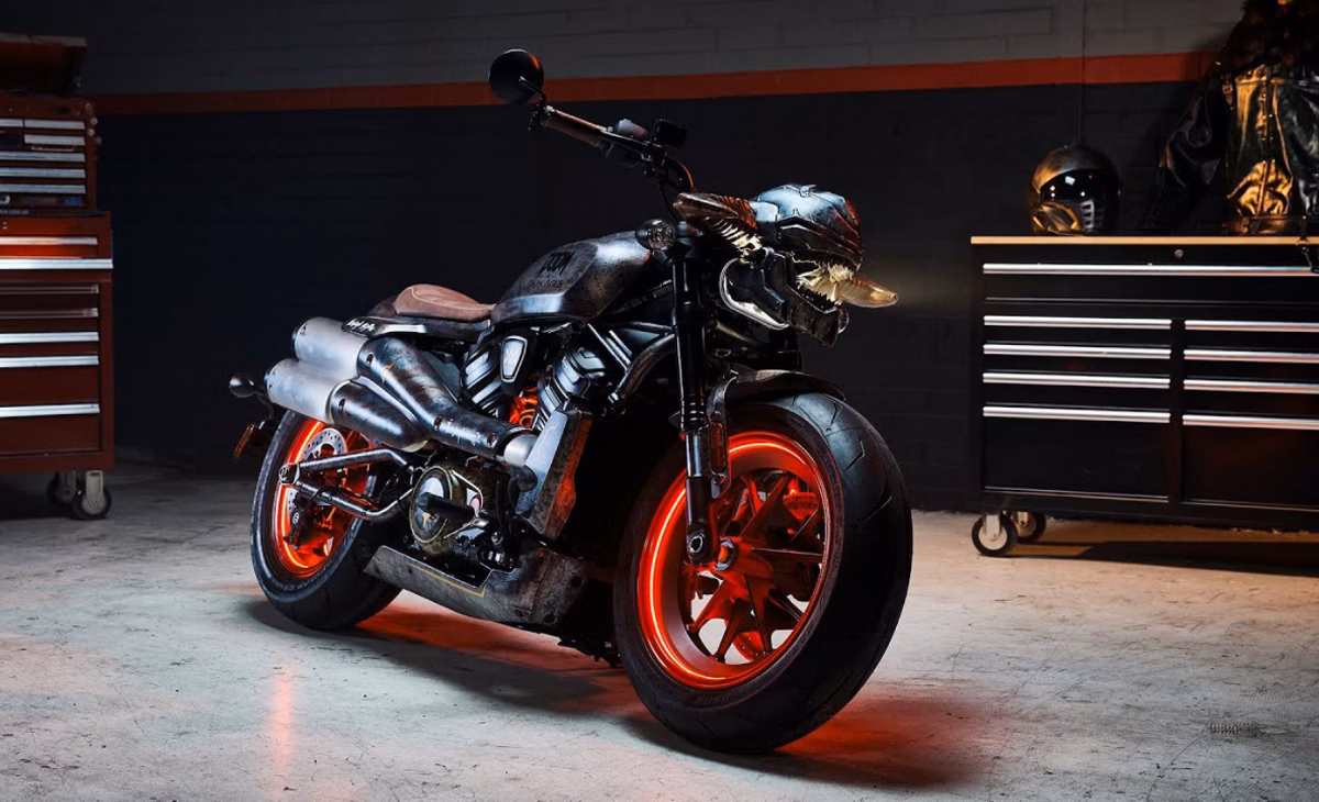 Insana! Harley lança moto com tema de Doom: The Dark Ages 1 Harley Davidson Sportster S Doom Slayer
