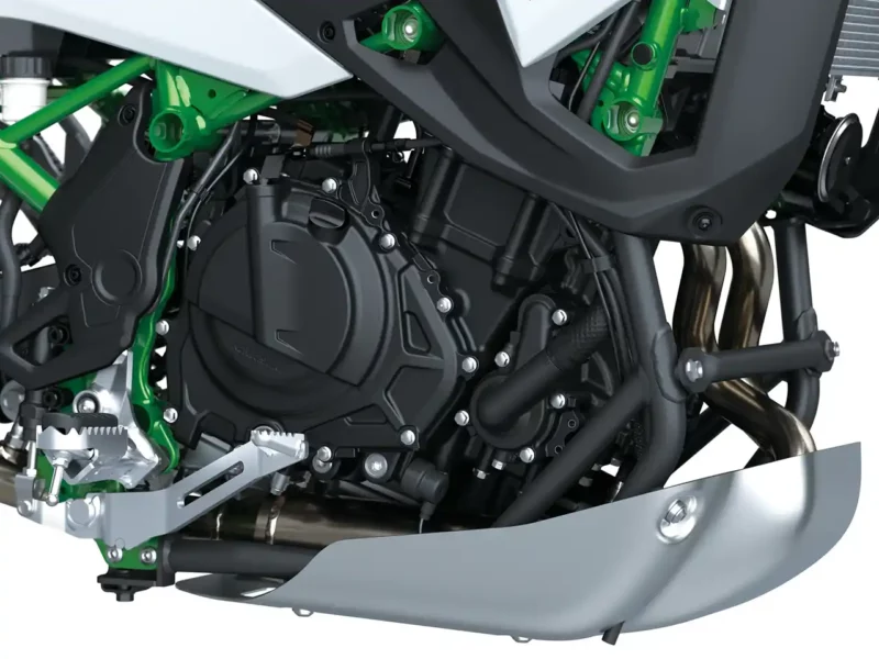 O motor da KLE 500 é o mesmo utilizado na linha Eliminator - Divulgação O motor da KLE 500 é o mesmo utilizado na linha Eliminator - Divulgação