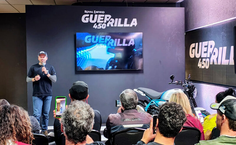 lançamento da royal enfield guerrilla 450