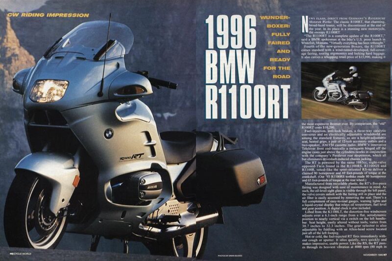 Muito além da CG Bolinha: 10 motos que podem receber placa preta em 2026 5 bmw r 1100 rt