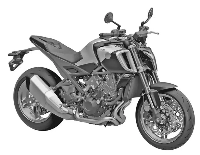 Melhor que Hornet? Nova naked é diferente de tudo que a Honda já fez 1 vista diagonal frontal honda v3 e compressor
