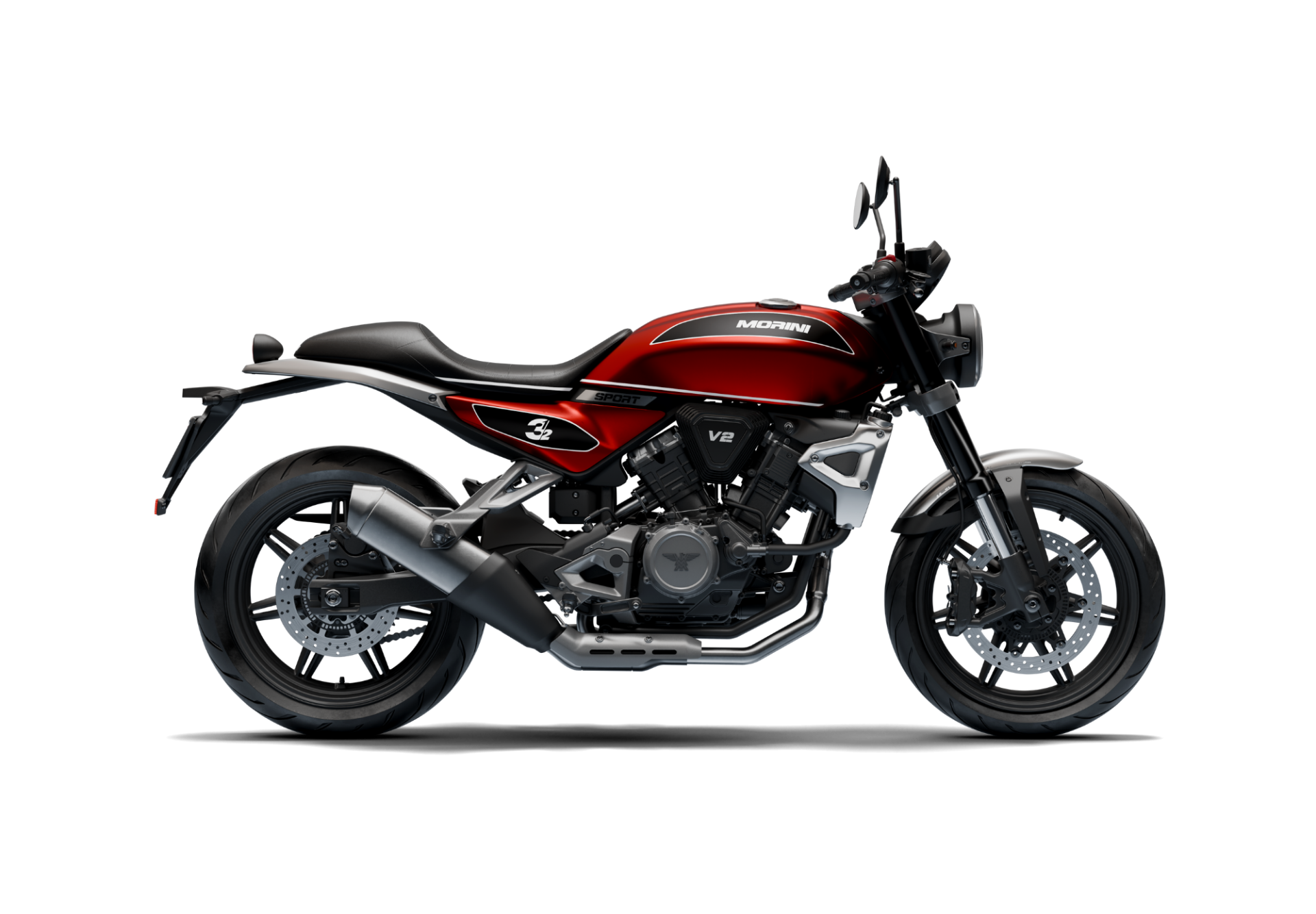 Moto Morini mostra clássica com motor V2 de 350 cc no Brasil 2 350 right profile 1920x1334 1