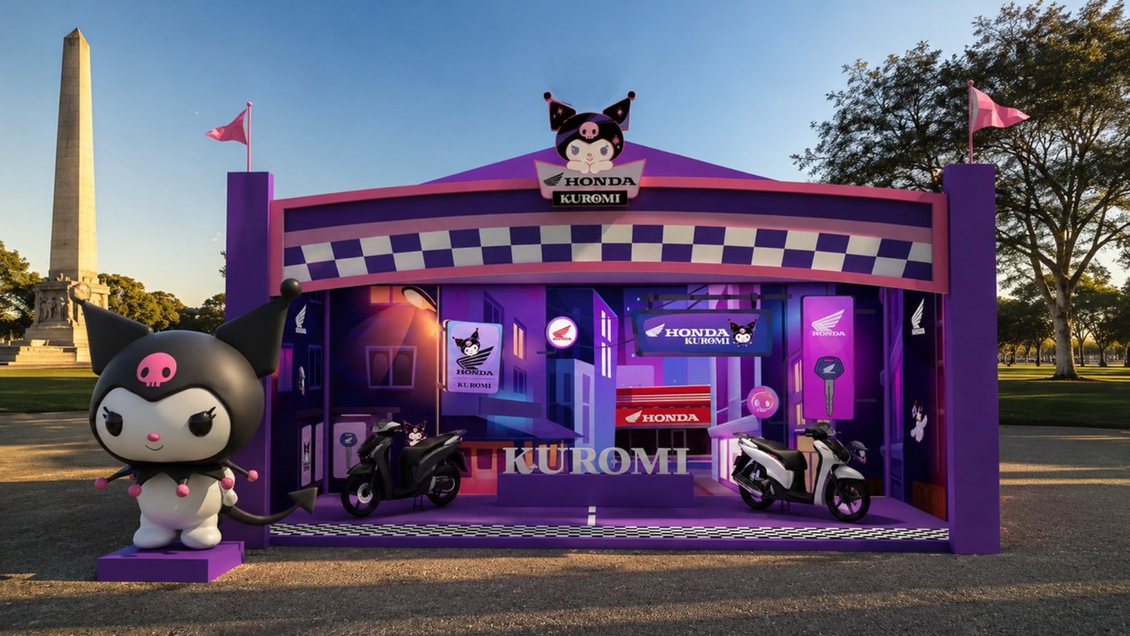Quem é Kuromi? Conheça a personagem da Sanrio que gerou a edição Honda Biz especial de R$ 17.990 2 Honda leva Biz inspirada na Kuromi para evento da Hello Kitty em SP