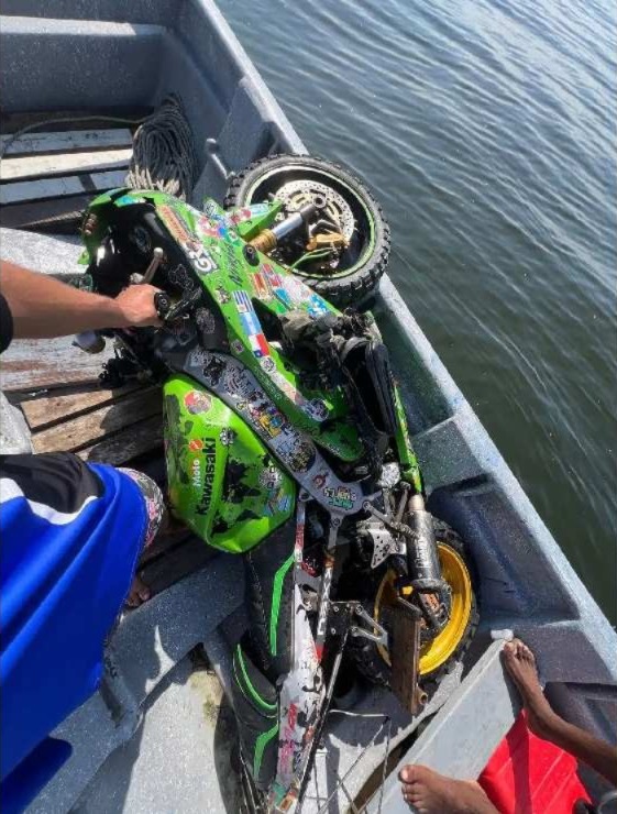 Parece filme! Kawasaki Ninja ZX-6R deu a volta ao mundo, afundou no Caribe e voltou a rodar 2 WhatsApp Image 2026 08 26 at 08.42.10