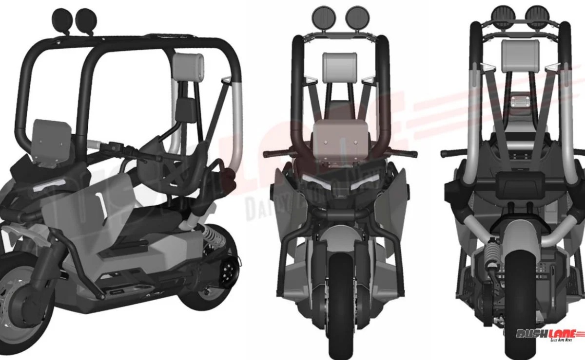 A BMW Motorrad registrou na Índia uma patente que pode redefinir o conceito de mobilidade urbana sobre duas rodas: o Vision CE