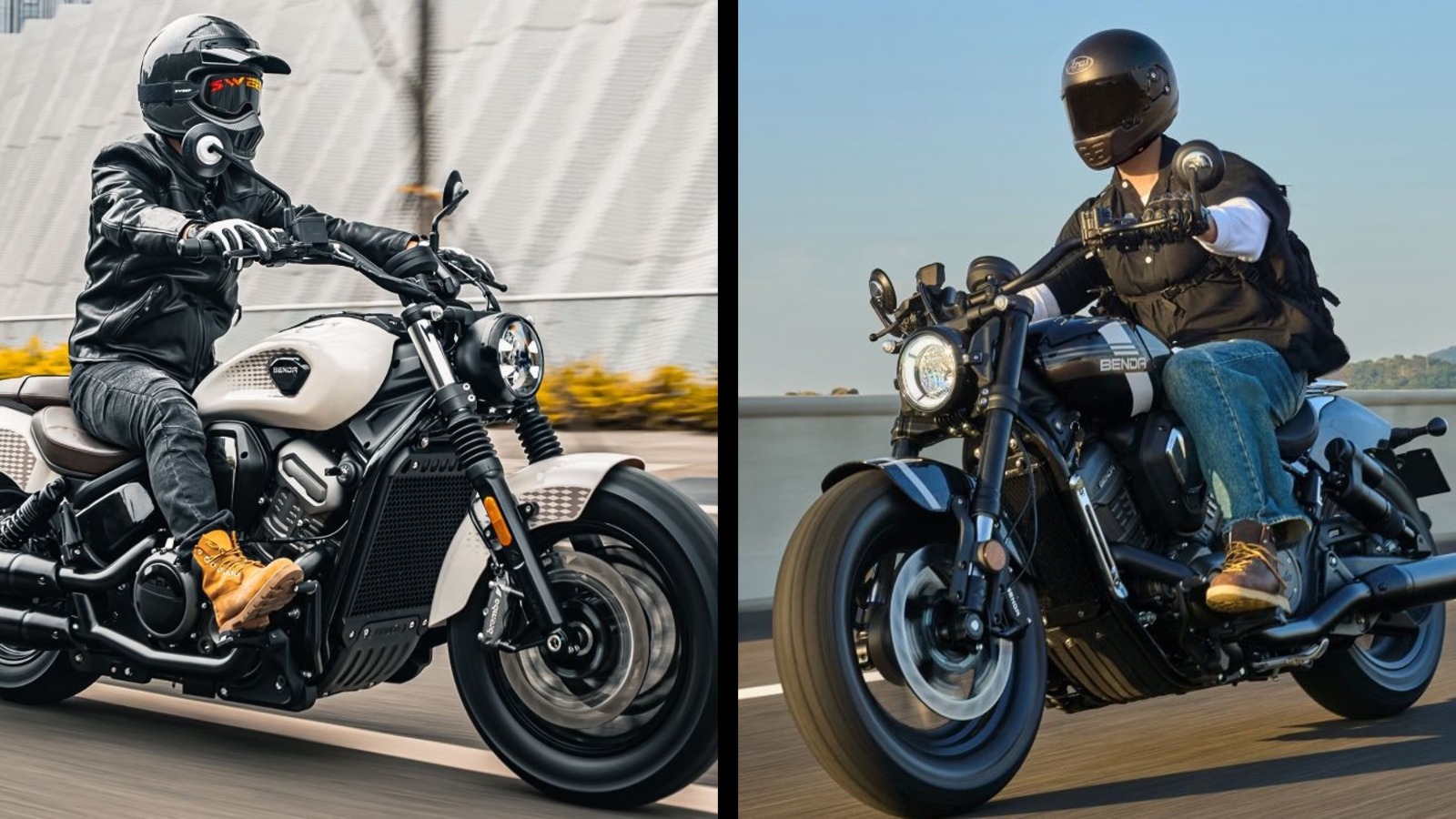 Revolução chinesa nas Cruisers: Benda chega ao EICMA com V4 de 108 cv e suspensão que "Abaixa Sozinha"